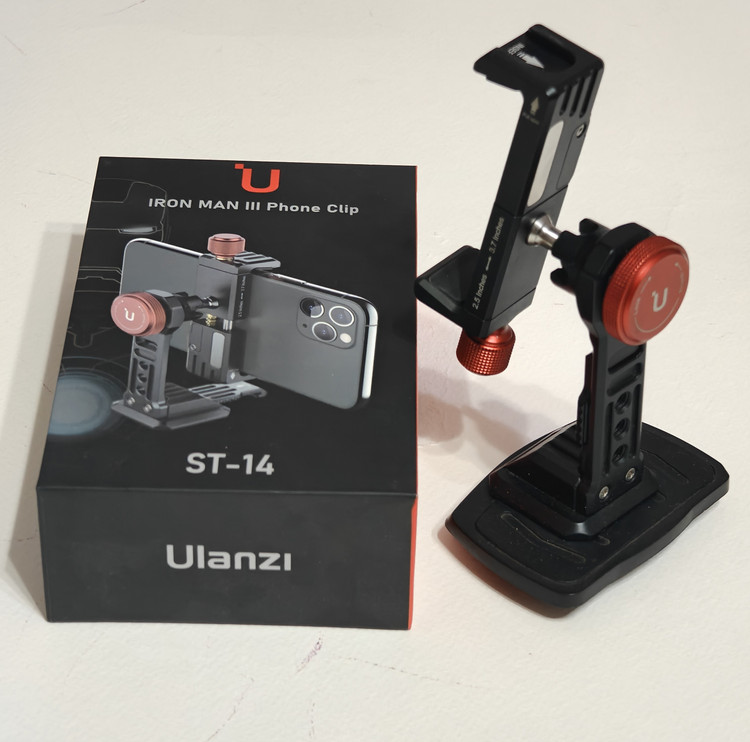 هولدر و نگهدارند فلزی موبایل روی سه پایه اولانزی Ulanzi ST-14 Iron Man III_ دست دوم +A