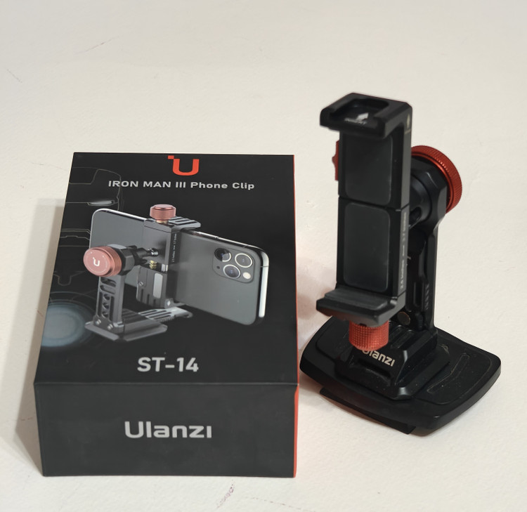 هولدر و نگهدارند فلزی موبایل روی سه پایه اولانزی Ulanzi ST-14 Iron Man III_ دست دوم +A