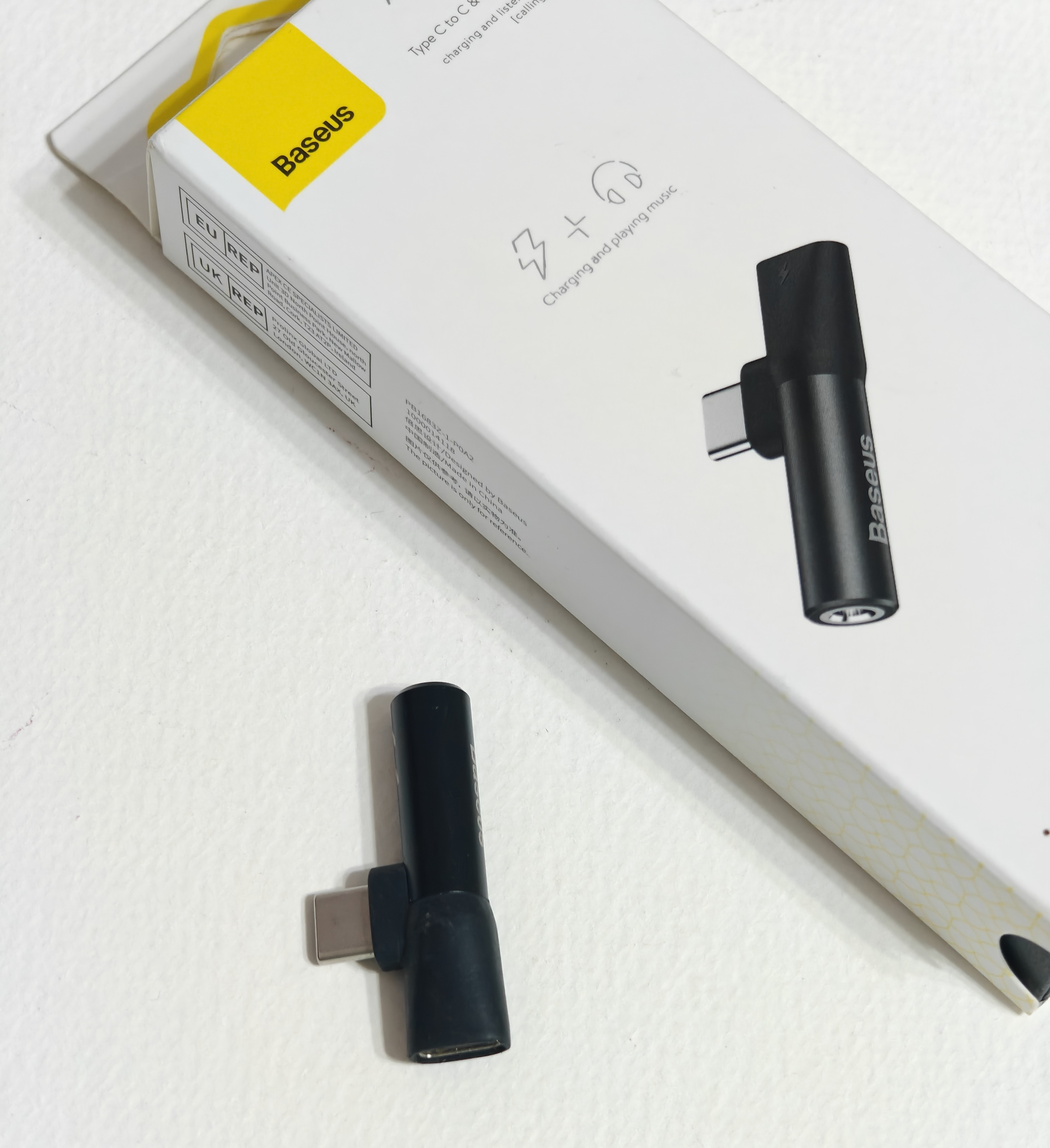 جک تبدیل تایپ سی به صدا و تایپ سی بیسوس Baseus L41- دست دوم